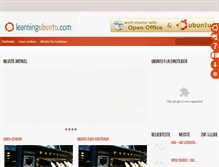 Tablet Screenshot of learningubuntu.com